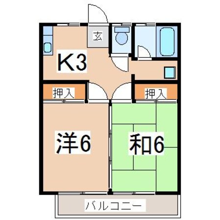 郡山駅 徒歩20分 2階の物件間取画像